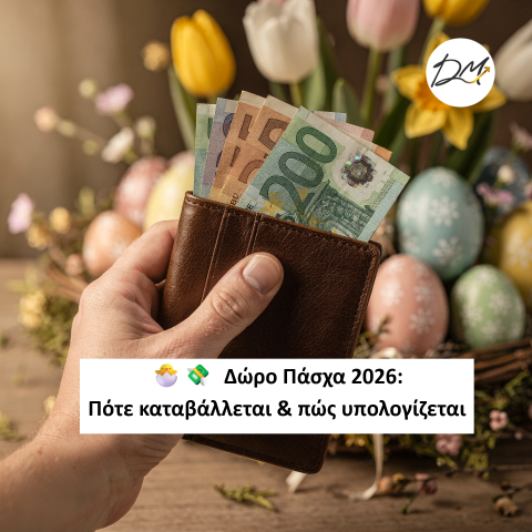 Δώρο Πάσχα 2026: Πότε καταβάλλεται &amp; πώς υπολογίζεται